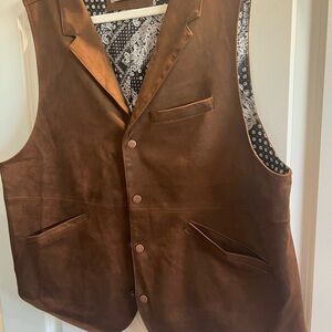 Brown Suede Vest